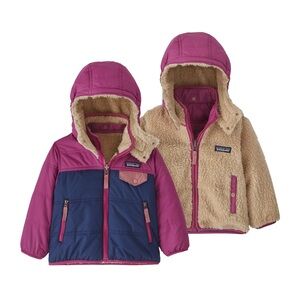Patagonia Reversible Tribbles Hooded Jacket sz 5T